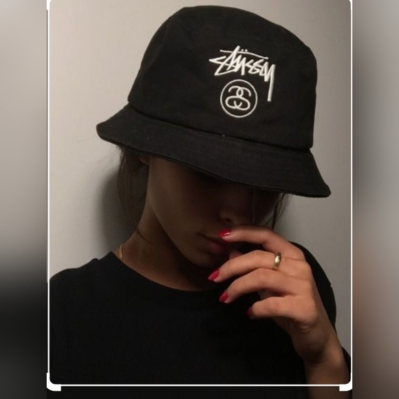Vintage Stussy Capz Bucket Hat Black Small/Medium NWOT - Picture 2 of 9